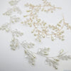 Floral Pearl Wedding Headband Wire, Bridal Wire Head Wreath, Flower Pearl Hair Vine Hairpiece - KaleaBoutique.com