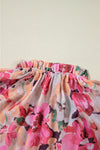 KaleaBoutique Floral Print Ruffled Stitch Buttoned Loose Fit Shirt - KaleaBoutique.com
