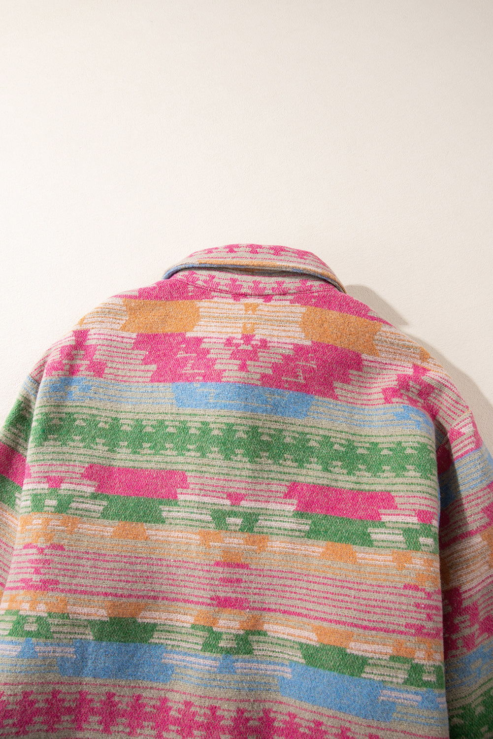 KaleaBoutique Plus Size Aztec Printed Flap Pocket Shacket - KaleaBoutique.com