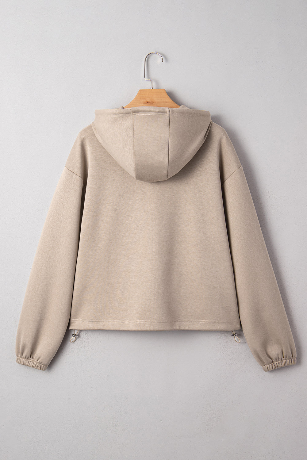 Contrast Bow Embroidered Zip Up Jacket Hoodie - KaleaBoutique.com