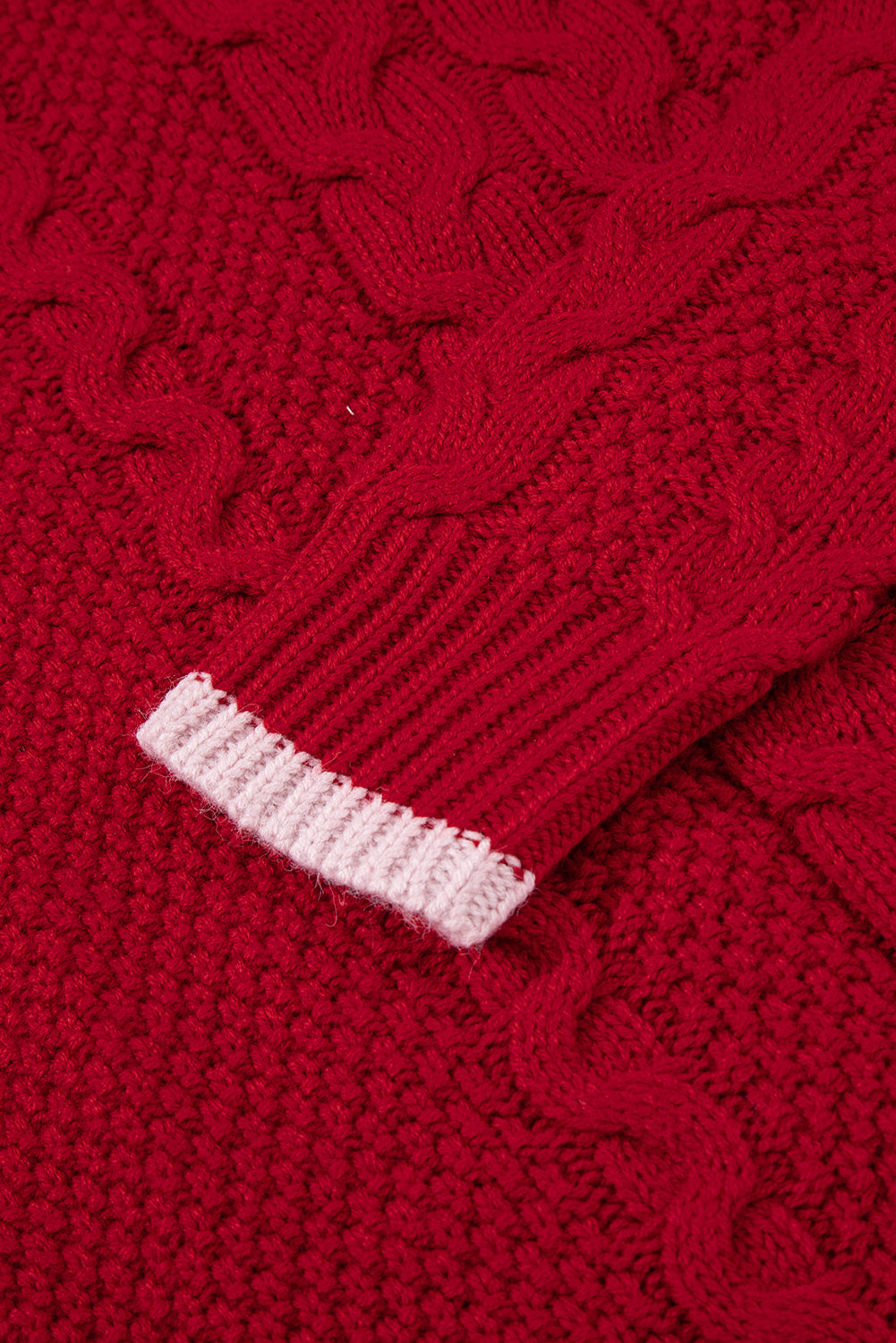 KaleaBoutique Comfortable Color Contrast Edge Cable Knit Buttoned Cardigan - KaleaBoutique.com
