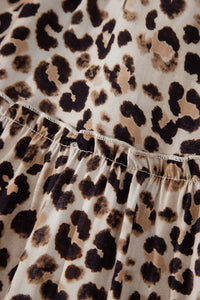 KaleaBoutique Stylish Ruffled Straps Smocked Tiered Leopard Maxi Dress - KaleaBoutique.com