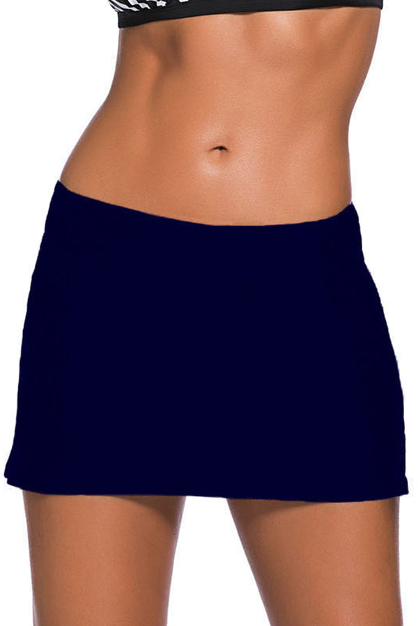 KaleaBoutique Stylish Comfortable Plus Size Navy Blue Skirted Swim Bikini Bottom - KaleaBoutique.com