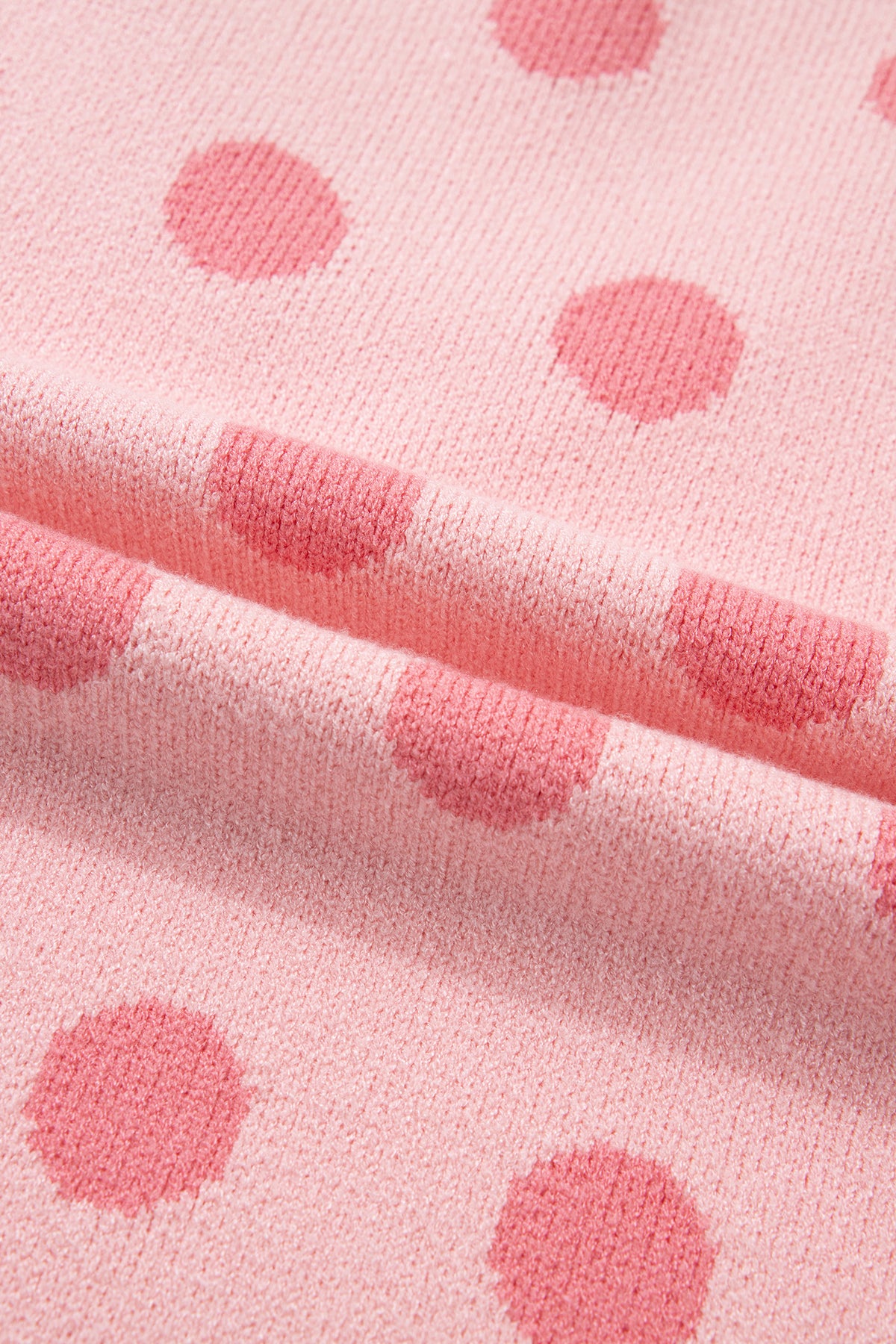 KaleaBoutique Comfortable Polka Dot Puff Short Sleeve Sweater Top - KaleaBoutique.com