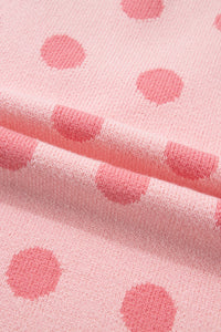 KaleaBoutique Comfortable Polka Dot Puff Short Sleeve Sweater Top - KaleaBoutique.com