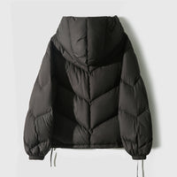 Hooded Long-Sleeve Puffer Jacket - KaleaBoutique.com