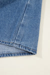 KaleaBoutique Flap Pockets Slim Buttoned Denim Shirt - KaleaBoutique.com