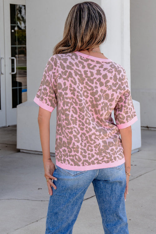 KaleaBoutique Comfortable Leopard Button Down Short Sleeve Sweater Cardigan - KaleaBoutique.com