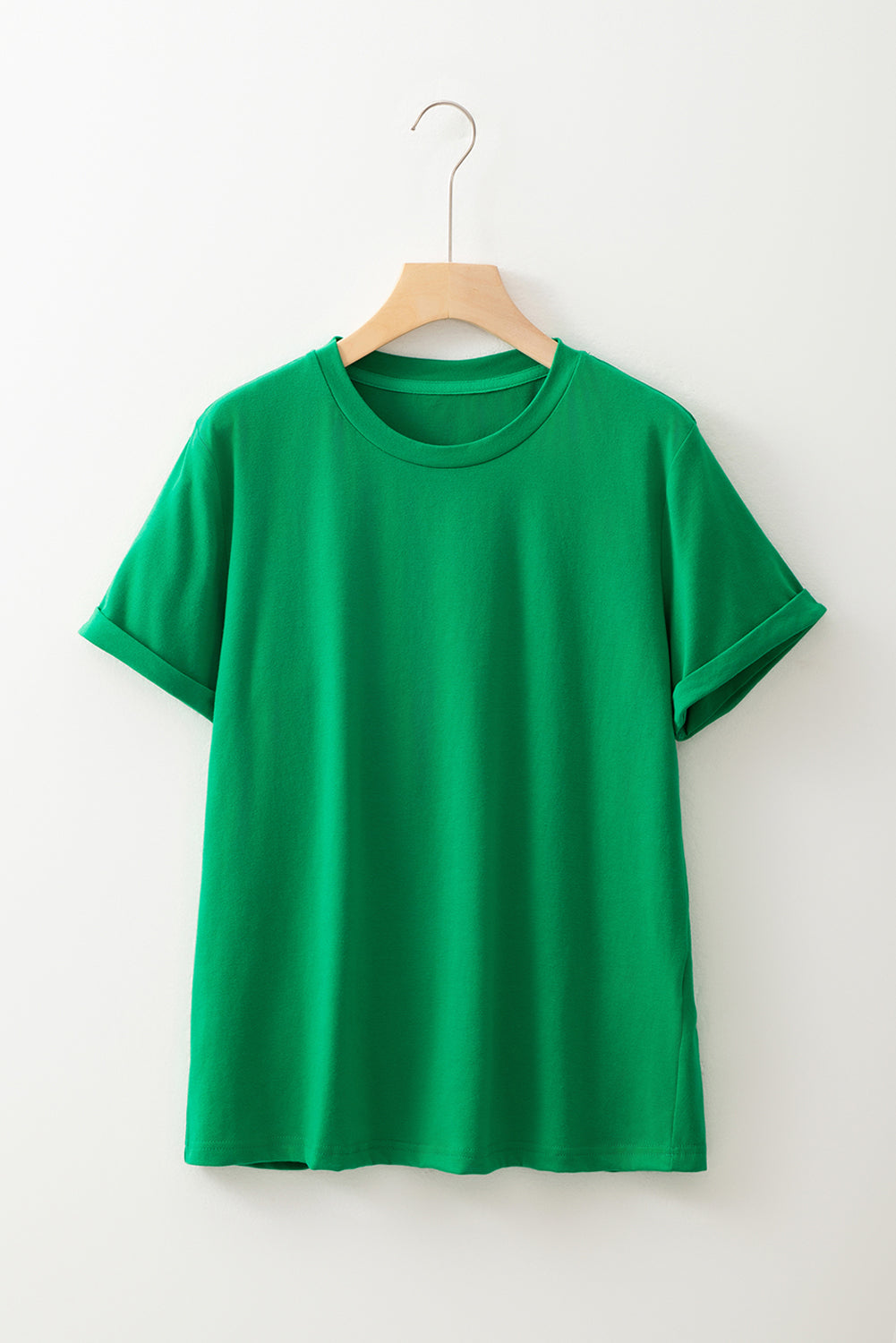KaleaBoutique Perfect Casual Plain Crew Neck Tee - KaleaBoutique.com