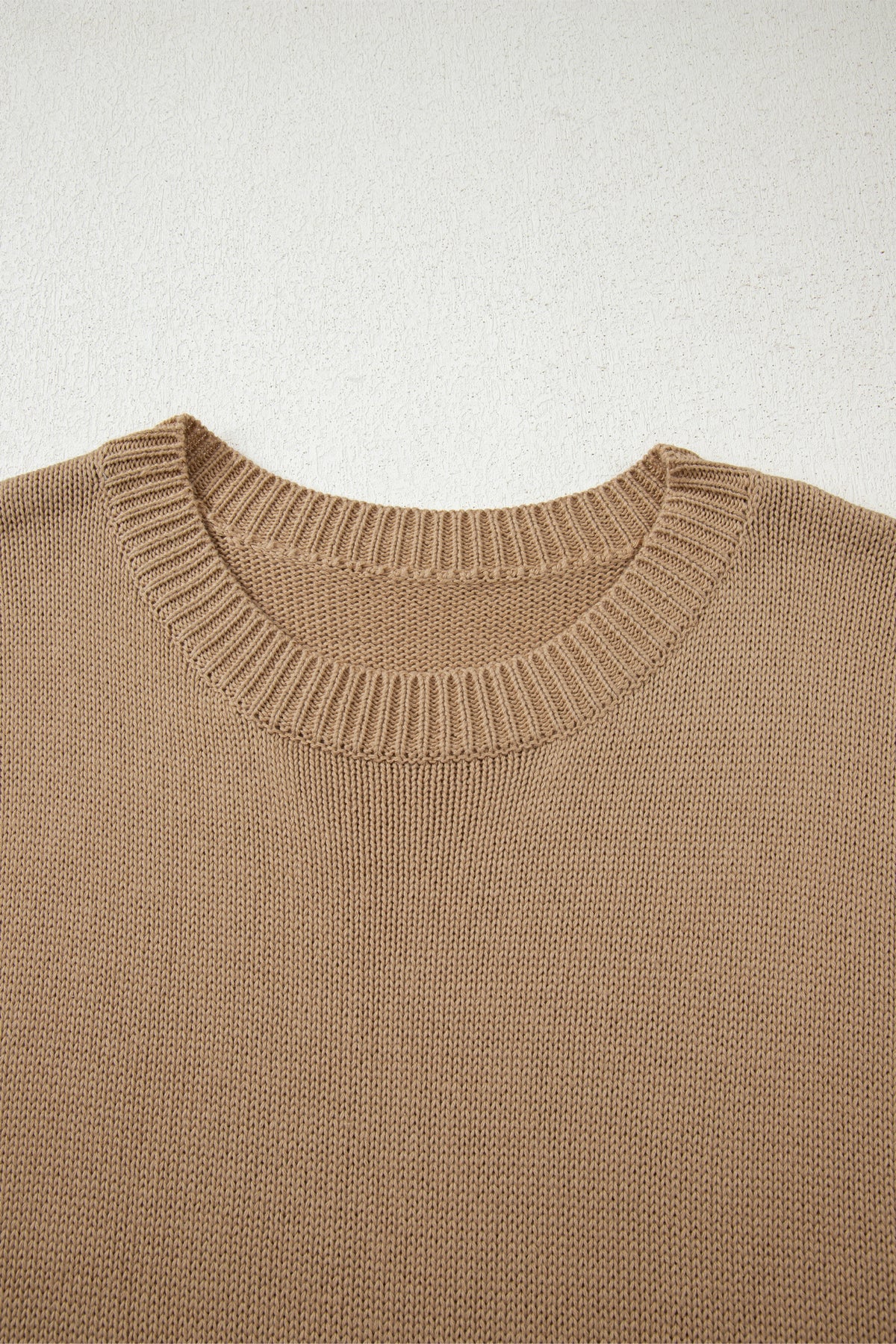 KaleaBoutique Comfortable Exposed Seam Drop Shoulder Oversize Sweater Mini Dress - KaleaBoutique.com