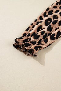 KaleaBoutique Stylish Leopard Print Smocked Detail Flowy Midi Dress - KaleaBoutique.com