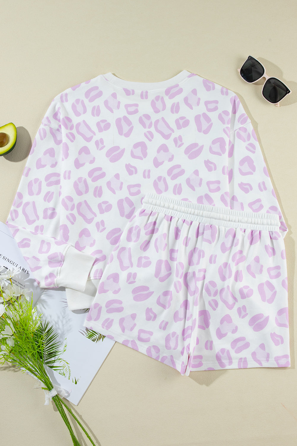 KaleaBoutique Stylish Leopard Animal Print Pullover and Shorts Loungewear - KaleaBoutique.com