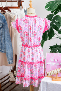 KaleaBoutique Stylish Tiered Ruffles Sleeveless Summer Floral Dress - KaleaBoutique.com
