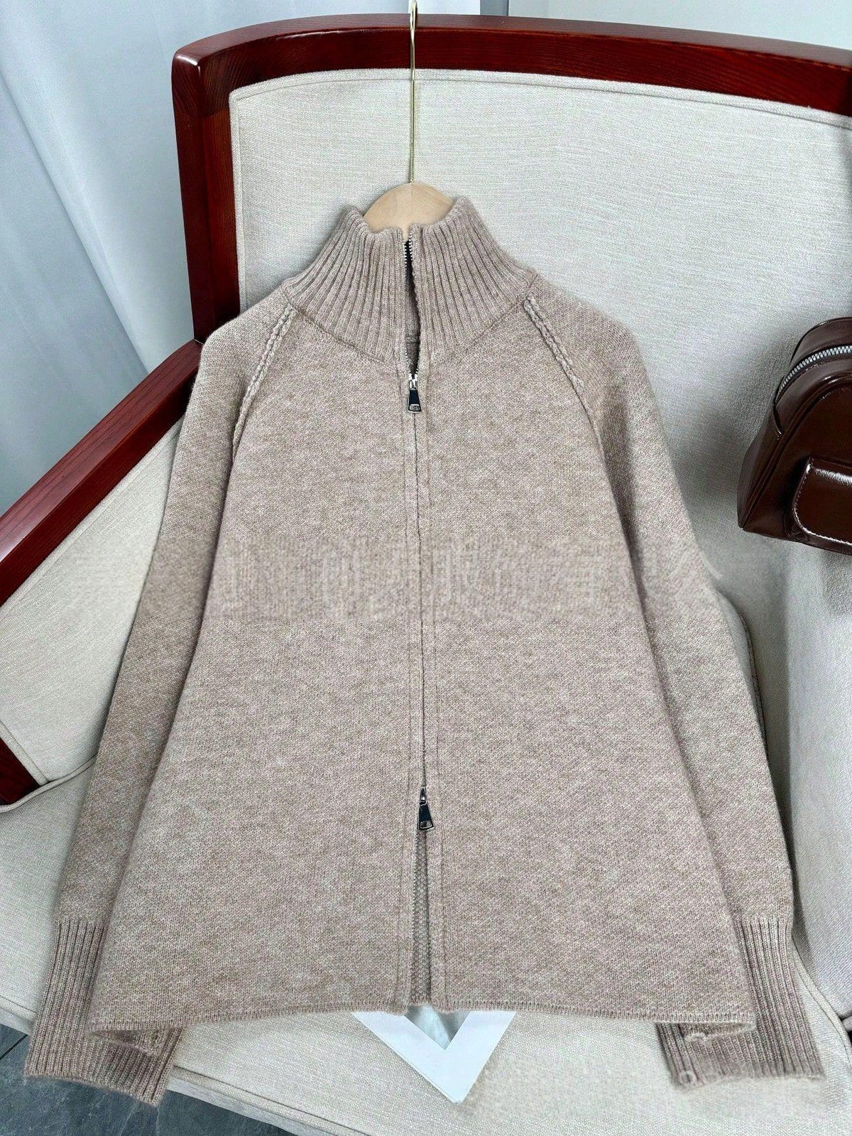 Women's Full-Zip Ribbed-Collar Tight Knit Cardigan - KaleaBoutique.com