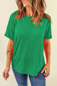 KaleaBoutique Perfect Casual Plain Crew Neck Tee - KaleaBoutique.com