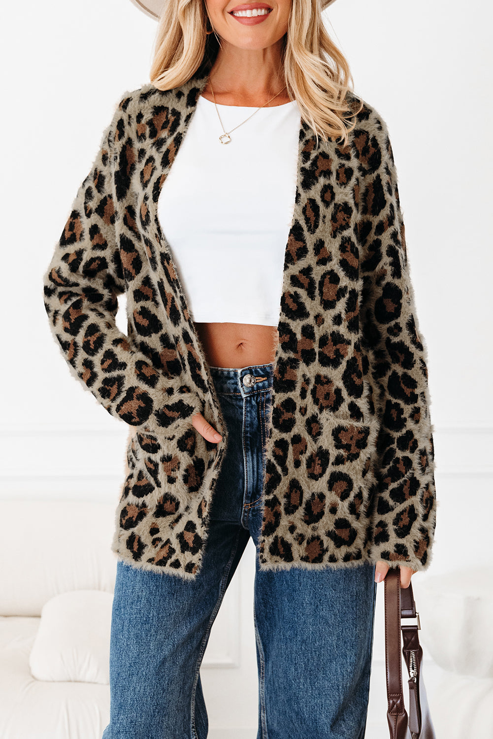 KaleaBoutique Stylish Leopard Open Casual Cardigan - KaleaBoutique.com