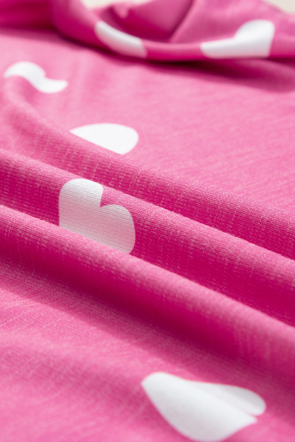 KaleaBoutique Comfortable Valentine Heart Print Long Sleeve Tee and Shorts Lounge Set