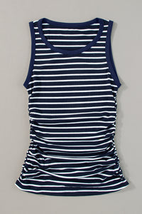 Contrast Round Neck Sleeveless Slim Top - KaleaBoutique.com