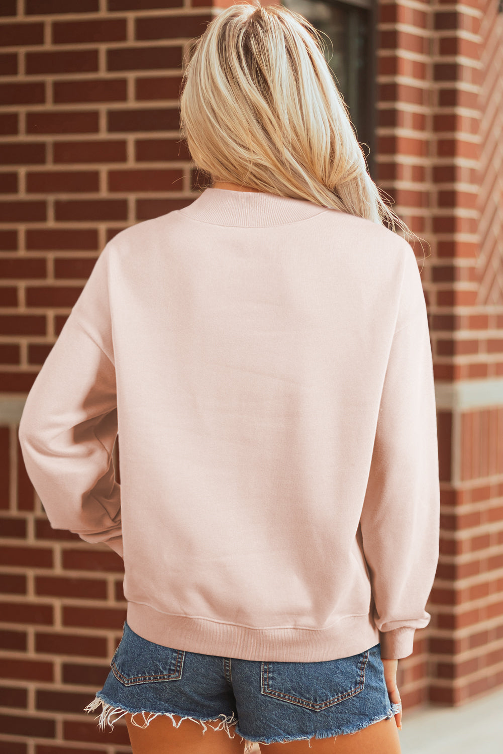 KaleaBoutique Comfortable Oversize Mock Neck Sweatshirt - KaleaBoutique.com