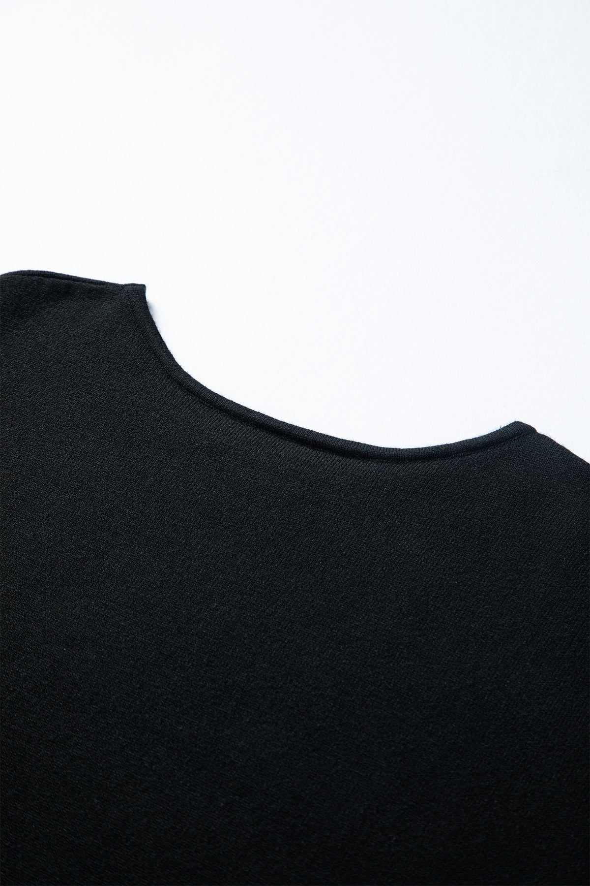 KaleaBoutique Stylish Asymmetric Neck Batwing Sleeve Shift Mini Sweater Dress - KaleaBoutique.com