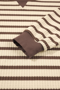 KaleaBoutique Comfortable Patchwork Ribbed Cuff Casual Pullover Sweatshirt - KaleaBoutique.com