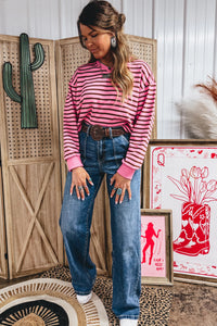 KaleaBoutique Comfortable V Neck Drop Shoulder Long Sleeve Top - KaleaBoutique.com