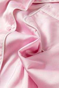 KaleaBoutique Comfortable Satin Knot Accent Shirt and Ruffled Pants Lounge Set - KaleaBoutique.com