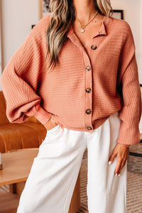 KaleaBoutique Stylish Wide Rib Knit Button Front Dolman Sleeve Sweater Cardigan - KaleaBoutique.com