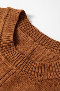 KaleaBoutique Stylish Ribbed Detail Solid Color Mini Sweater Dress - KaleaBoutique.com