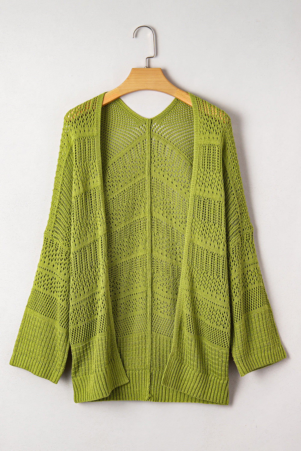 KaleaBoutique Stylish Oversize Crochet Knit Open Cardigan - KaleaBoutique.com