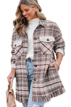 KaleaBoutique Plus Size Macrame Plaid Coat - KaleaBoutique.com