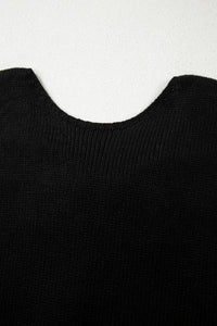 Bow Backless Bubble Sleeve Sweater - KaleaBoutique.com