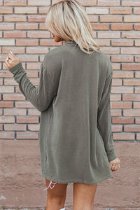 KaleaBoutique Stylish Beautiful Corded Open Front Knit Cardigan - KaleaBoutique.com