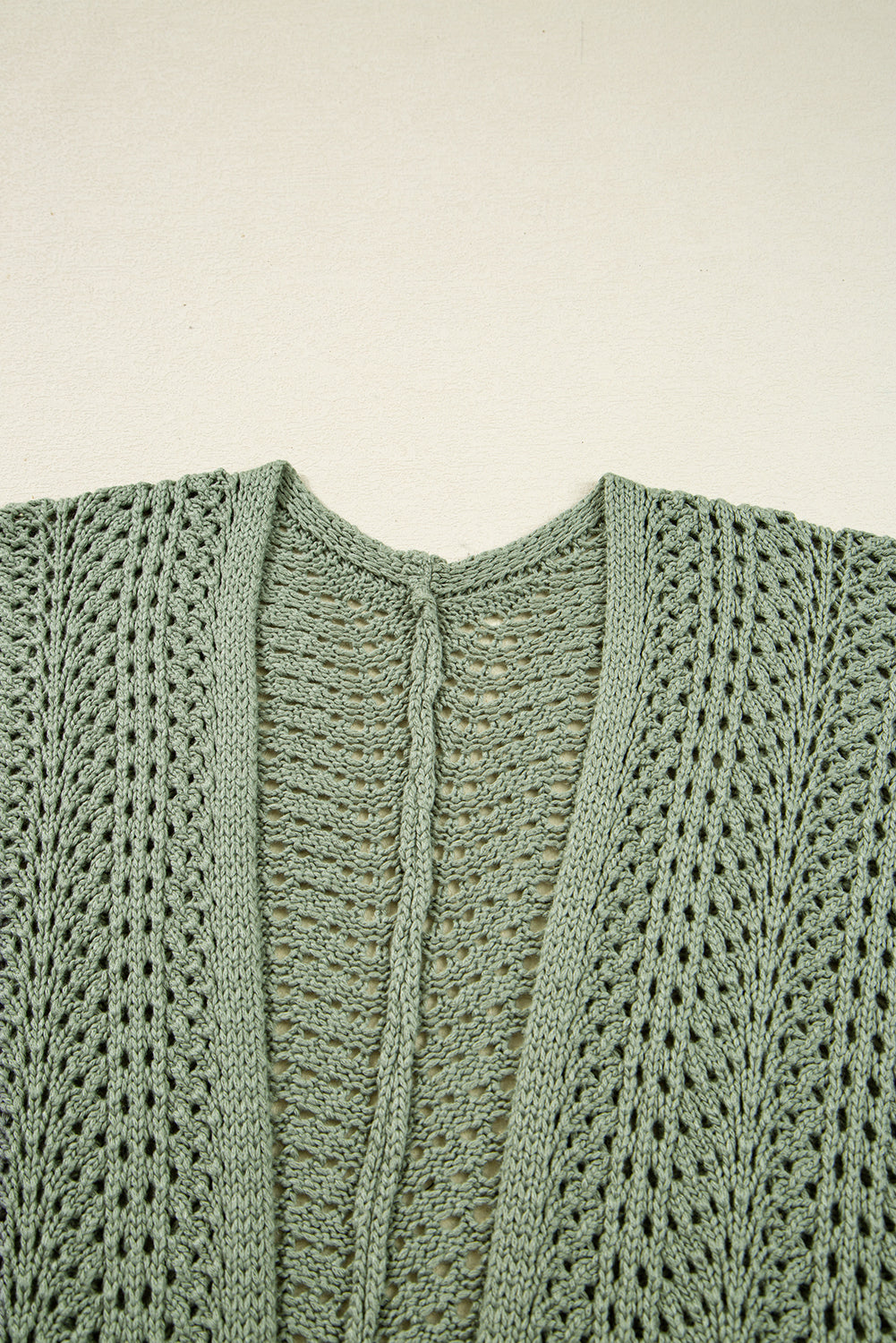KaleaBoutique Stylish Scalloped Edge Eyelet Knit Batwing Sleeve Cardigan - KaleaBoutique.com