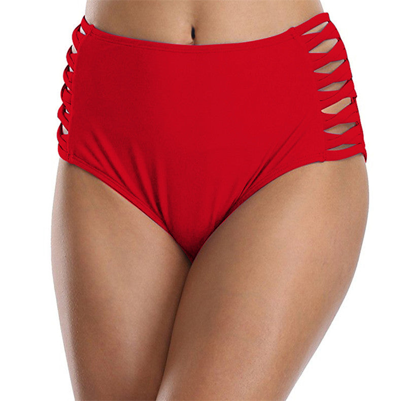 Women's High-Waist Strappy-Side Swim Briefs - KaleaBoutique.com