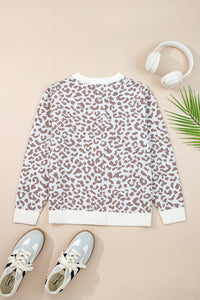 KaleaBoutique Stylish Leopard Drop Shoulder Chunky Knitted Cardigan Sweater - KaleaBoutique.com