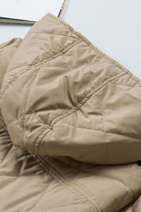 KaleaBoutique Stylish Quilted Snap Button Hooded Puffer Coat - KaleaBoutique.com