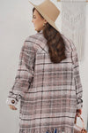 KaleaBoutique Plus Size Macrame Plaid Coat - KaleaBoutique.com
