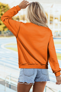 KaleaBoutique Comfortable Oversize Drop Shoulder Reversible Mock Neck Sweatshirt - KaleaBoutique.com