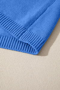 Solid Color Knit Loose Bracelet Sleeve Dolman Sweater - KaleaBoutique.com
