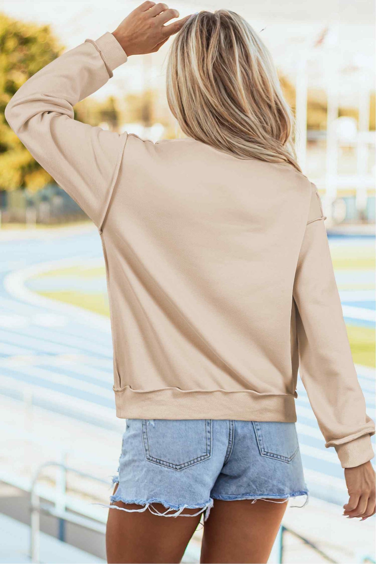 Apricot Sequin Spooky Season Halloween Sweatshirt - KaleaBoutique.com