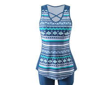 Women's Crisscross V-Neck Swim Top and Shorts 2 PC Tankini Set - KaleaBoutique.com