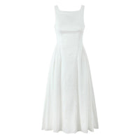 Elegant Boat-neck Waist Slimming Dress Women - KaleaBoutique.com
