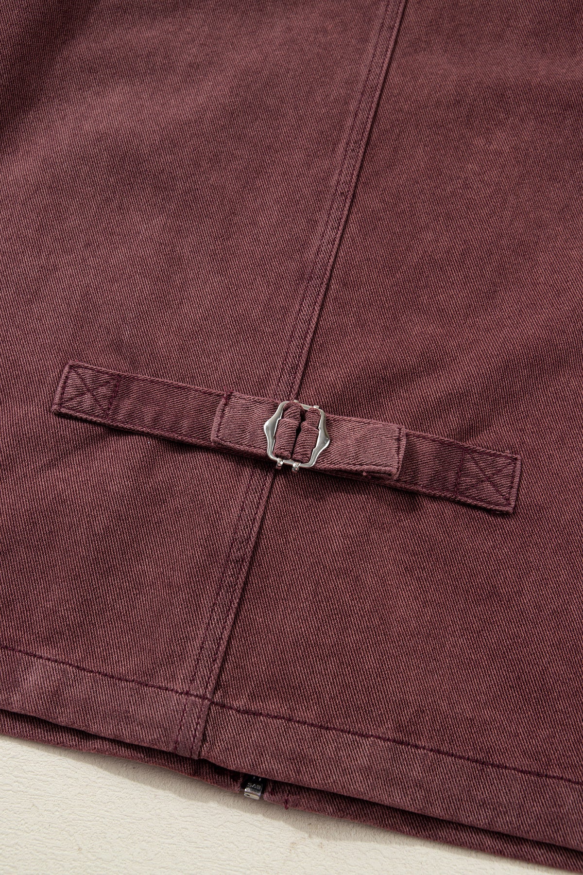 Corduroy Collar Zipped Front Denim Jacket - KaleaBoutique.com