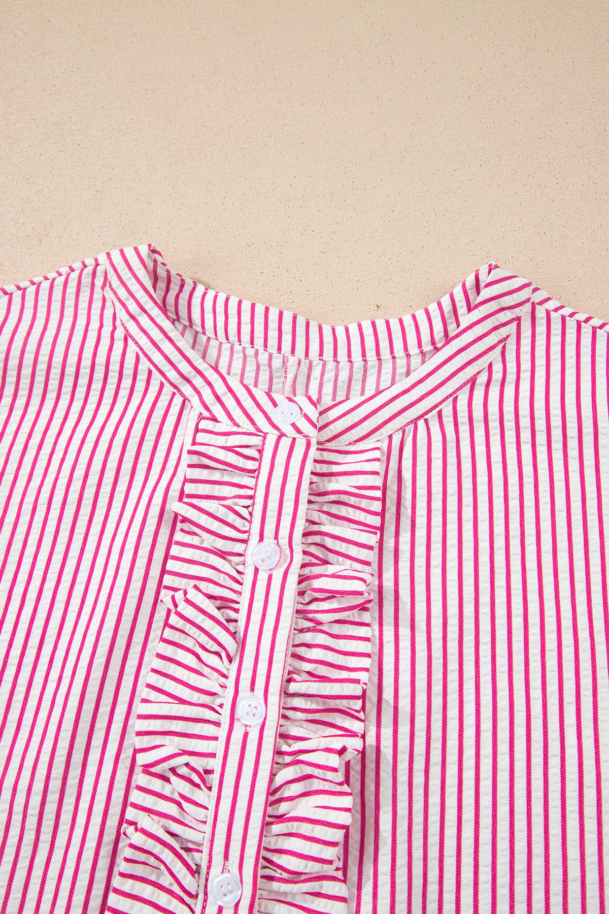 KaleaBoutique Stylish Frilled Detail Half Buttons Short Sleeve Long Dress - KaleaBoutique.com