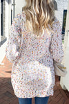 Confetti Rib Knit Long Sleeve Cardigan - KaleaBoutique.com