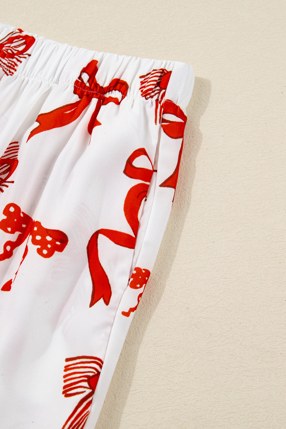 KaleaBoutique Stylish Christmas Bow Print Long 2pcs Pajama Set - KaleaBoutique.com
