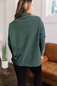 KaleaBoutique Comfortable High Neck Dropped Shoulder Long Sleeve Casual Top - KaleaBoutique.com