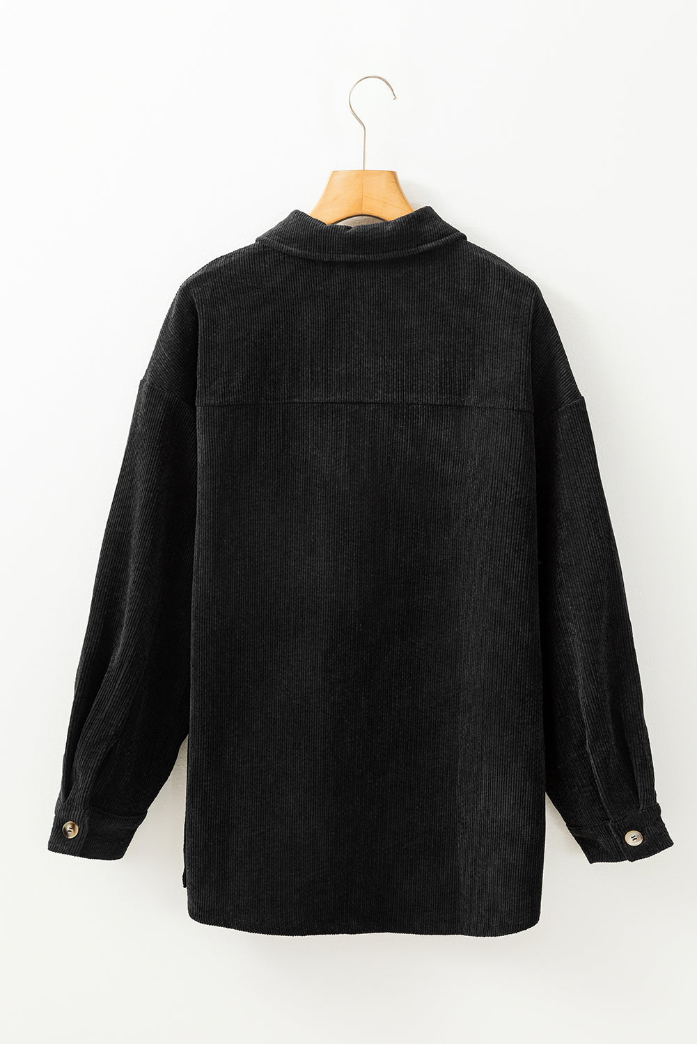 Corduroy Flap Pocket Button Up Shacket - KaleaBoutique.com