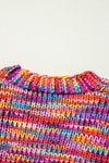 KaleaBoutique Stylish Confetti Drop Shoulder Open Front Cardigan - KaleaBoutique.com